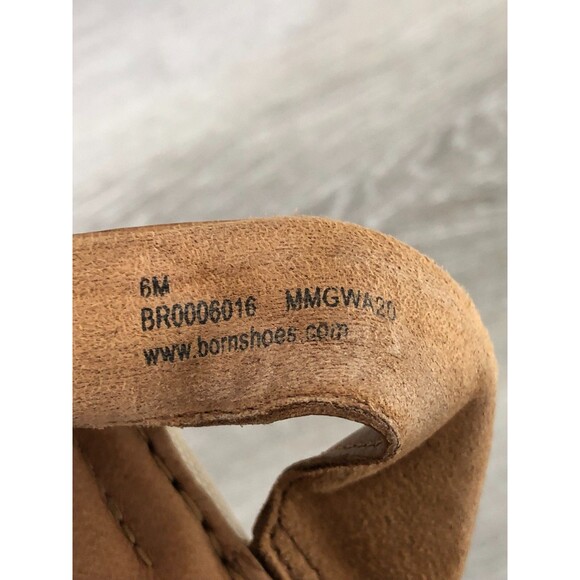 Born Rahway Slingback Women's US 6M Brown Leather Hook & Loop Casual Sandal - Picture 6 of 6